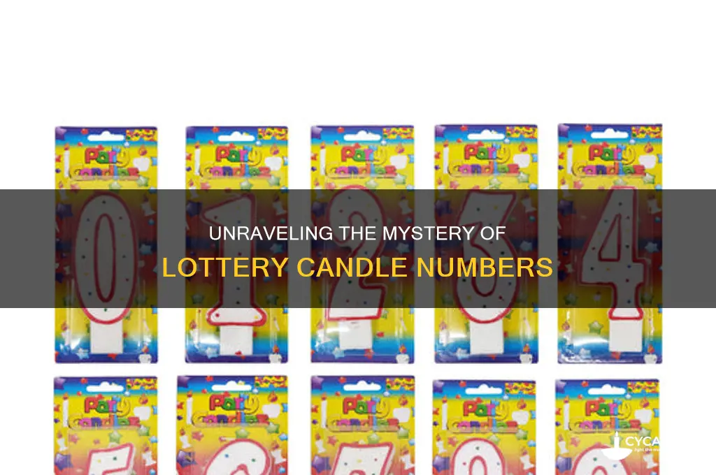 what to do with the numbers on a lotterry candle