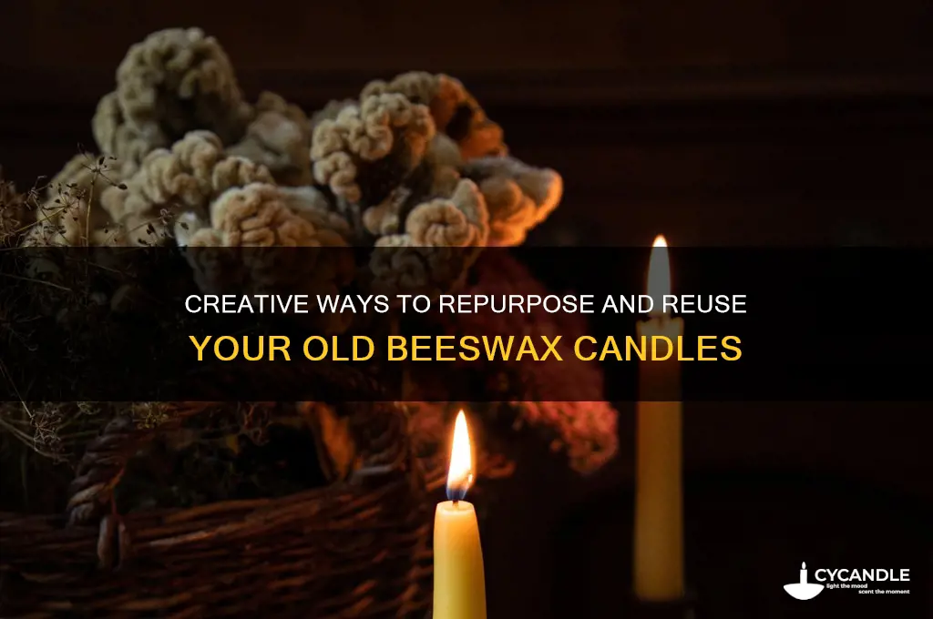 what to do with used beeswax candles