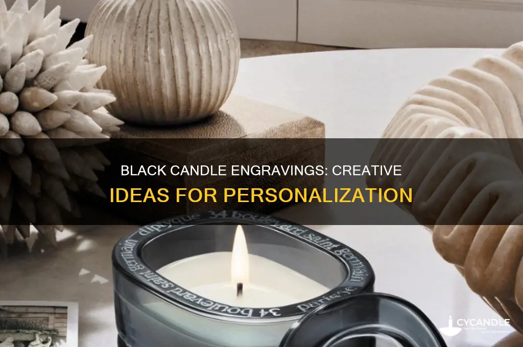 what to engrave in black candle