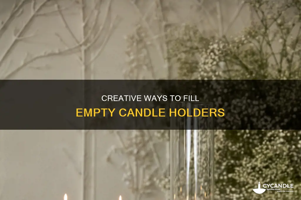 what to fill candle holders with