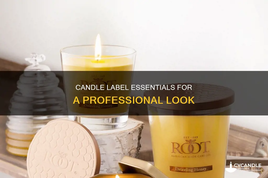 what to include on a candle label