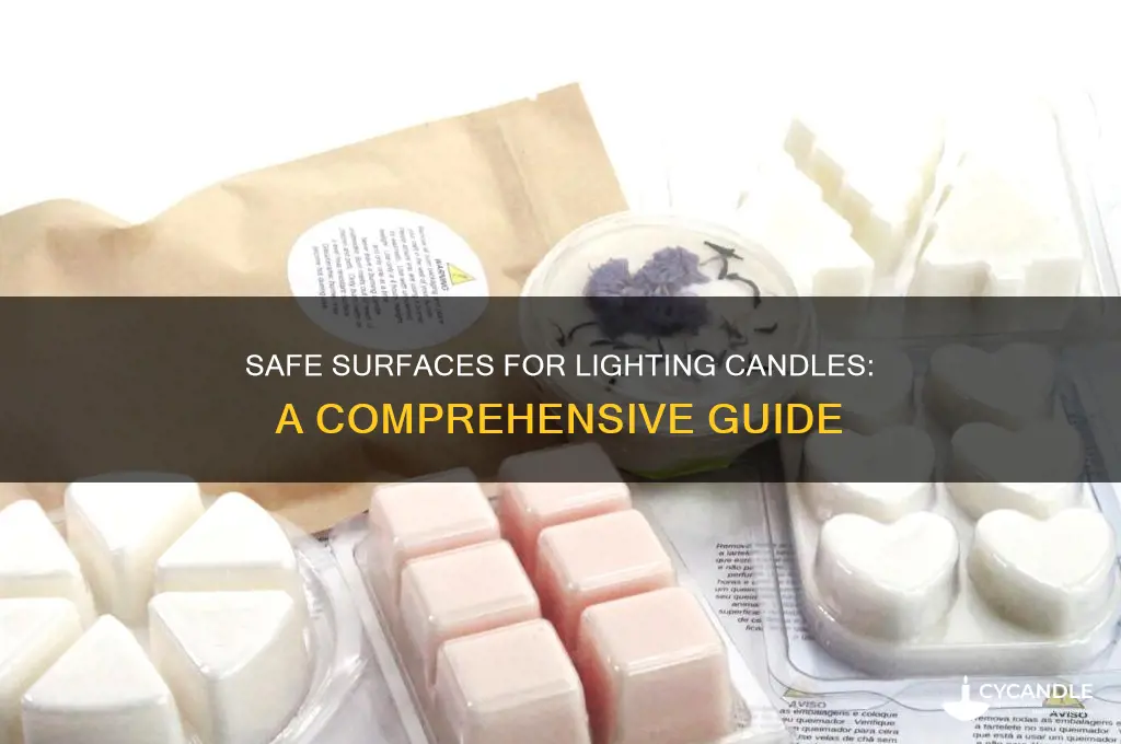 what to light a candle on