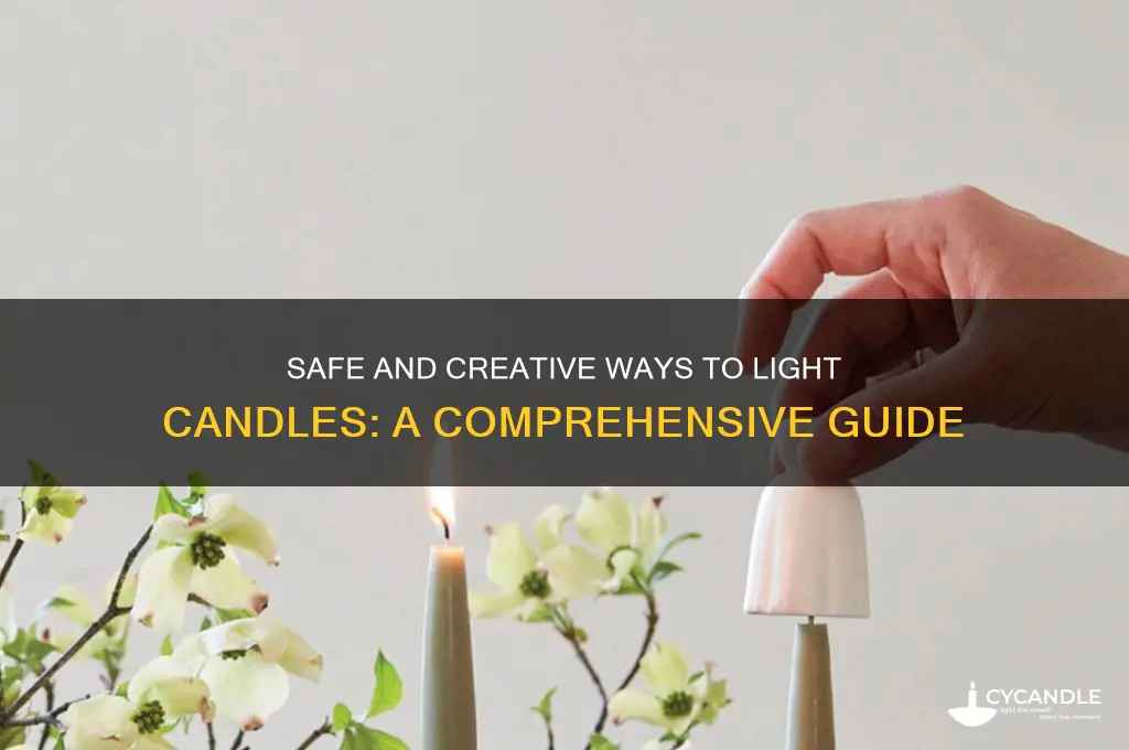 what to light candles with