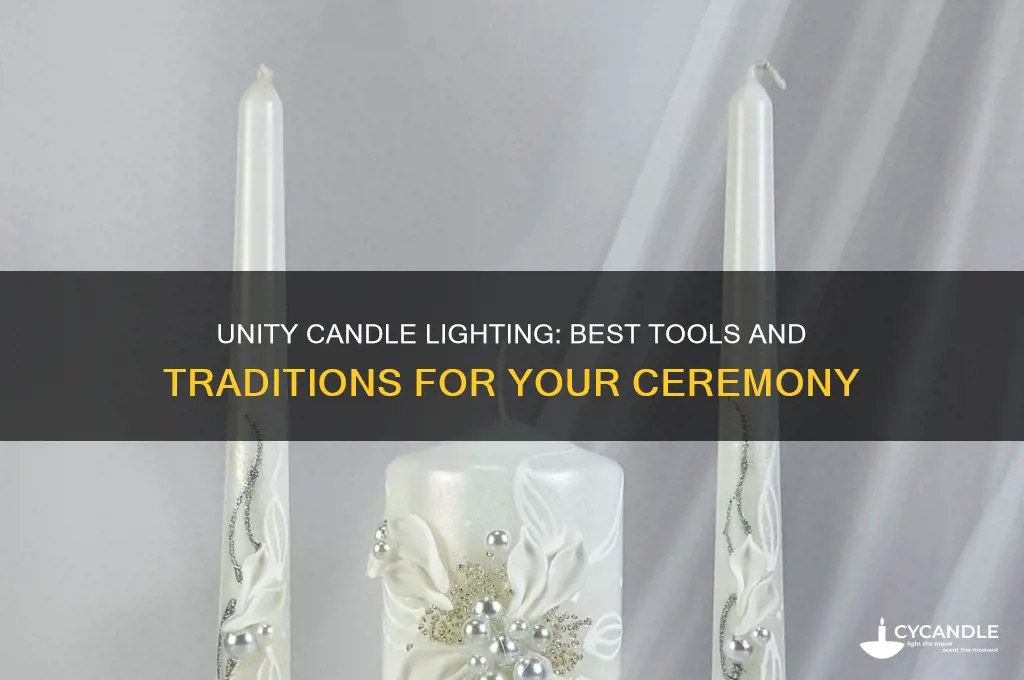 what to light unity candle with