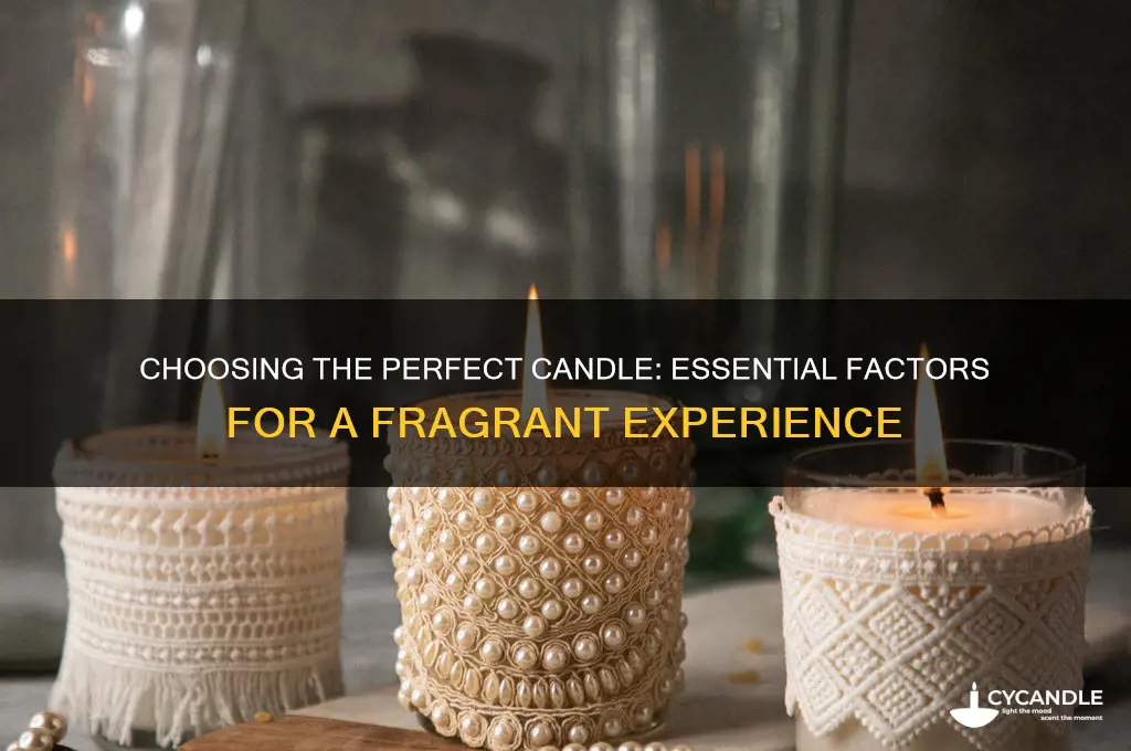 what to look for when buying candles