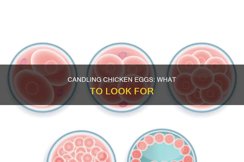 what to look for when candling a chicken egg