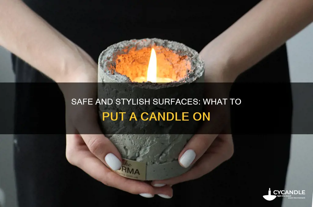 what to put a candle on