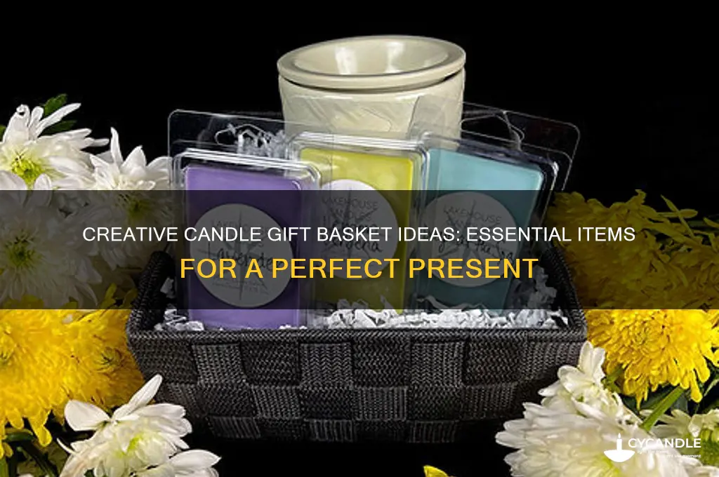 what to put in a candle gift basket