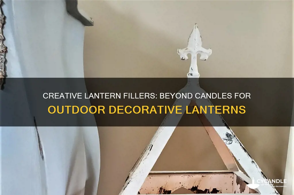 what to put in an outdoor decorative lanterns besides candles