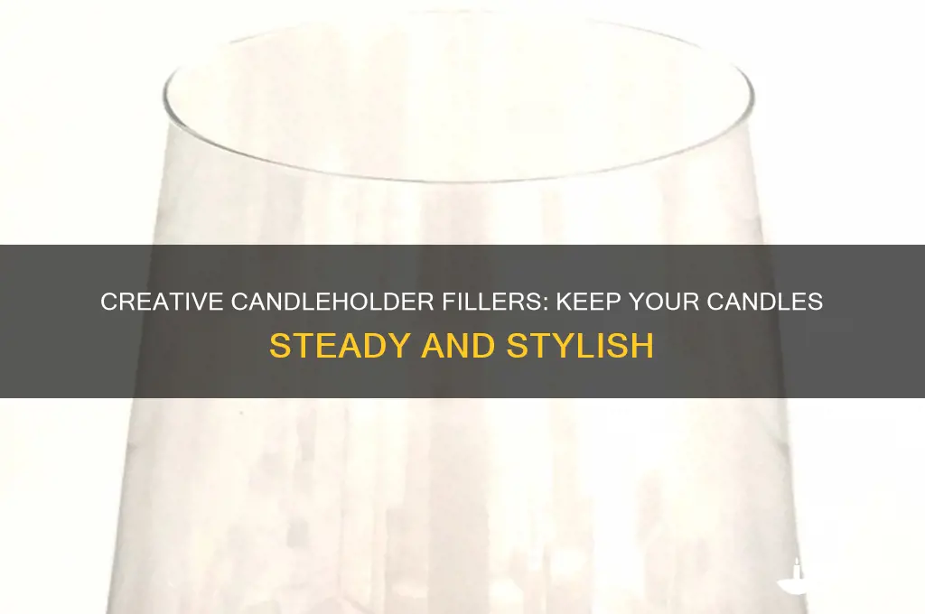 what to put in candleholders to hold candles upright