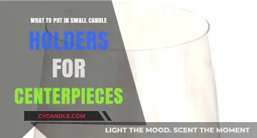 Creative Filler Ideas for Small Candle Holders in Centerpieces