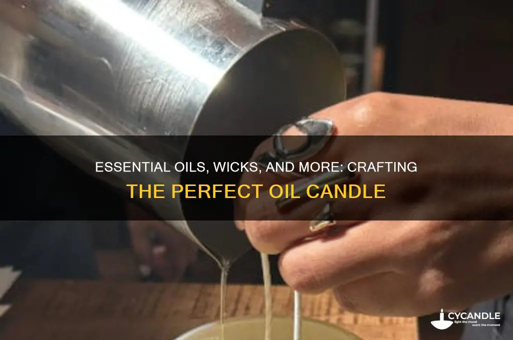 what to put inside an oil candle