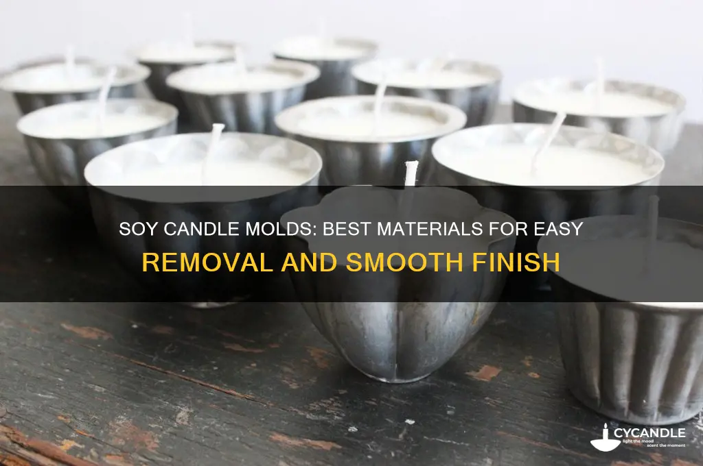 what to put into molds for easy soy candle removal