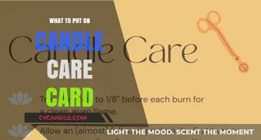 Essential Tips for Crafting the Perfect Candle Care Card