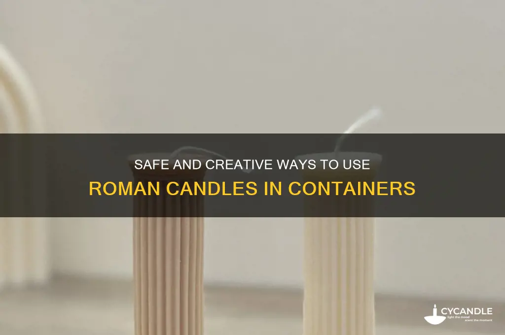 what to put roman candles in