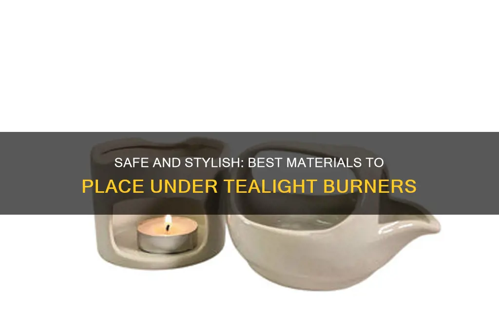 what to put under a tealight candle burner