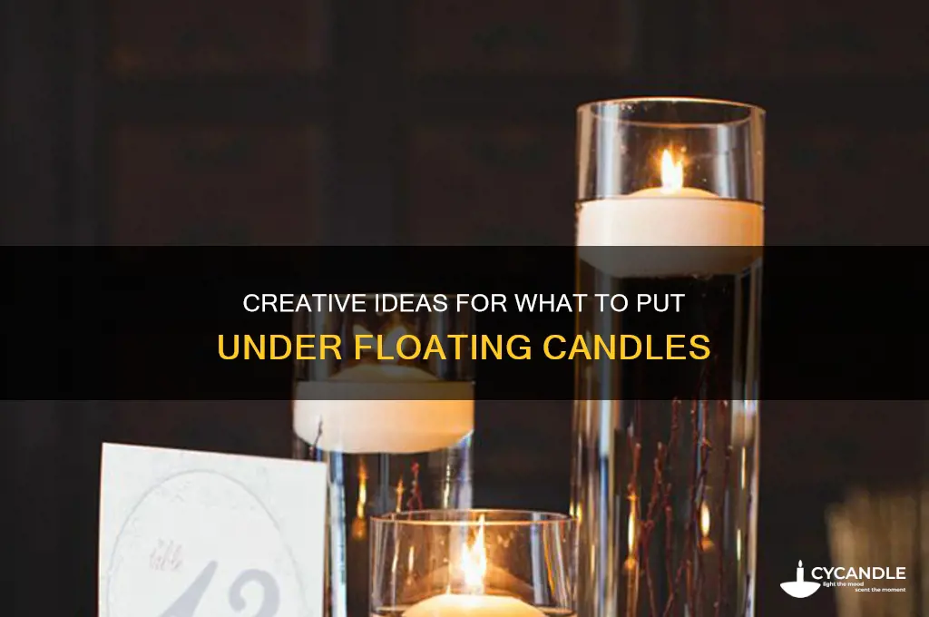 what to put under floating candle