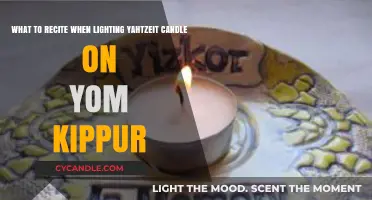 Honoring Loved Ones: Reciting Prayers While Lighting Yahrzeit Candles on Yom Kippur