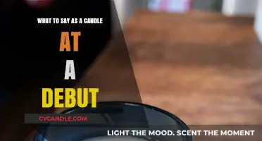 Candle's Warm Glow: Words of Wisdom for a Debut