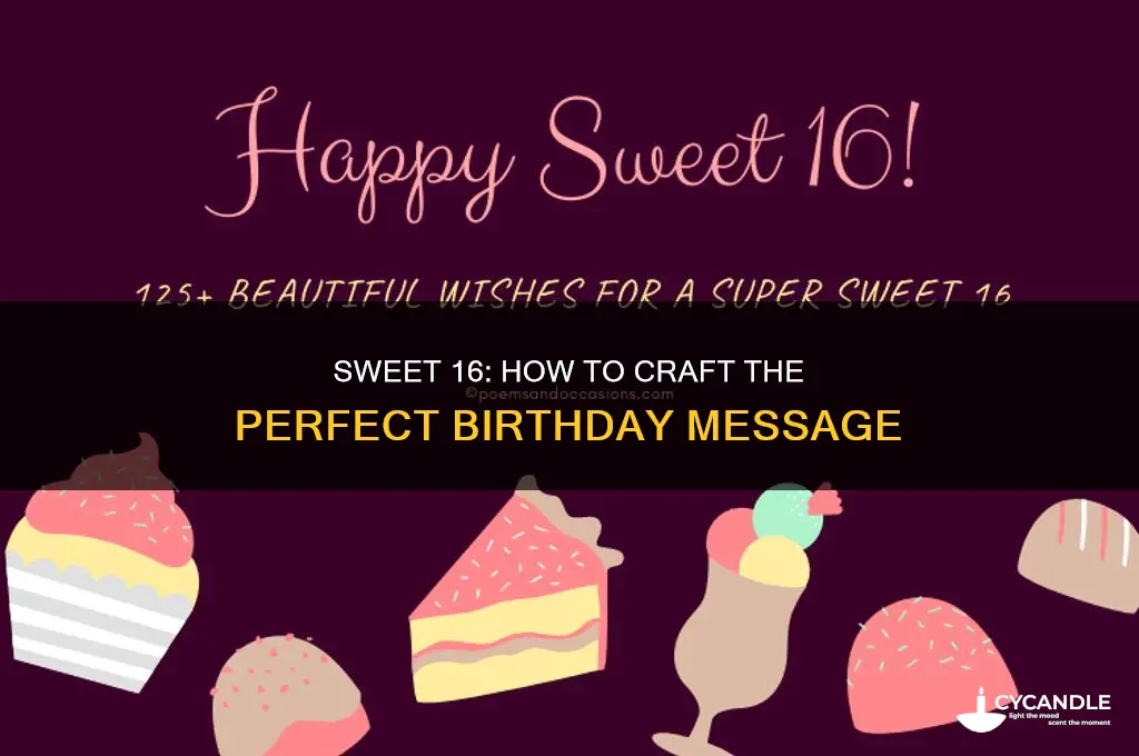 what to say for 16 candles