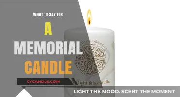 Memorial Candles: Words of Comfort and Remembrance