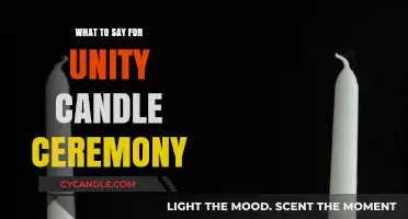 Expressing Unity: Candle Ceremony Vows