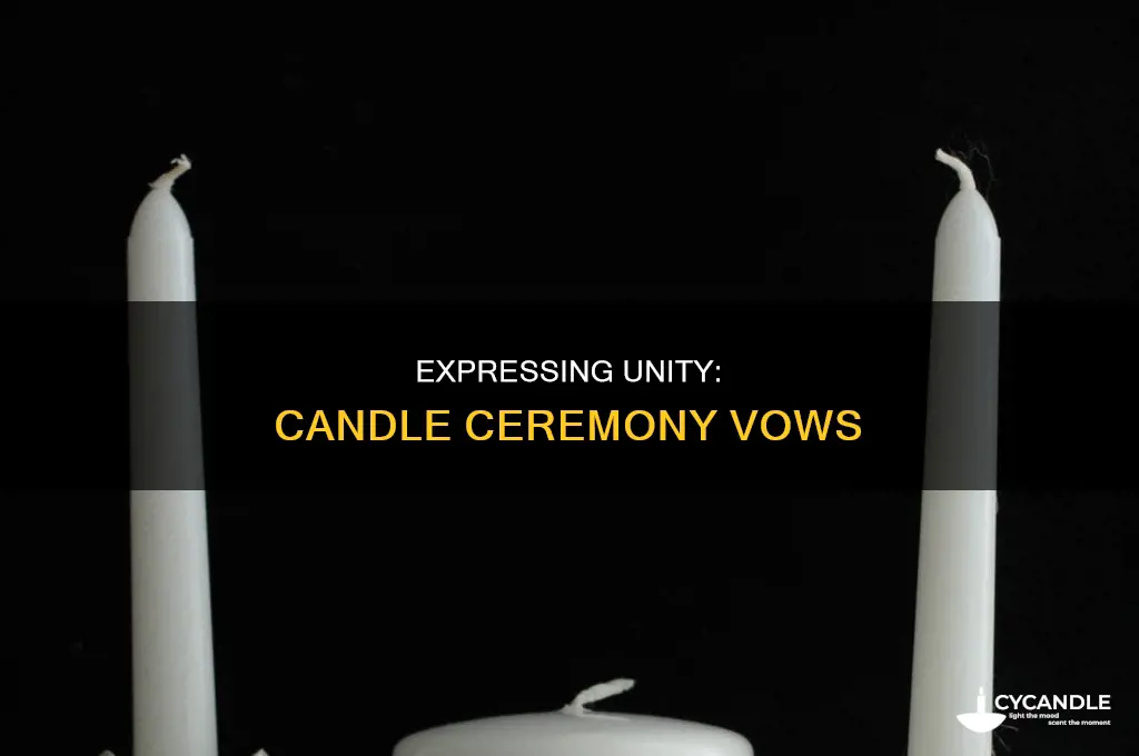 what to say for unity candle ceremony