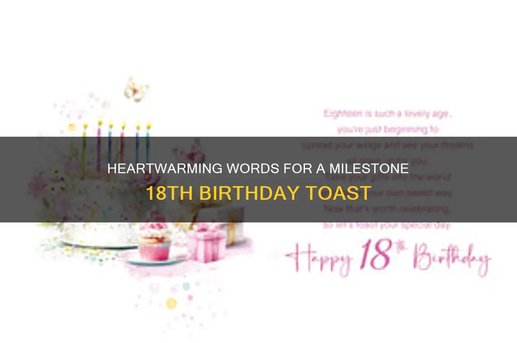 what to say on 18th candles