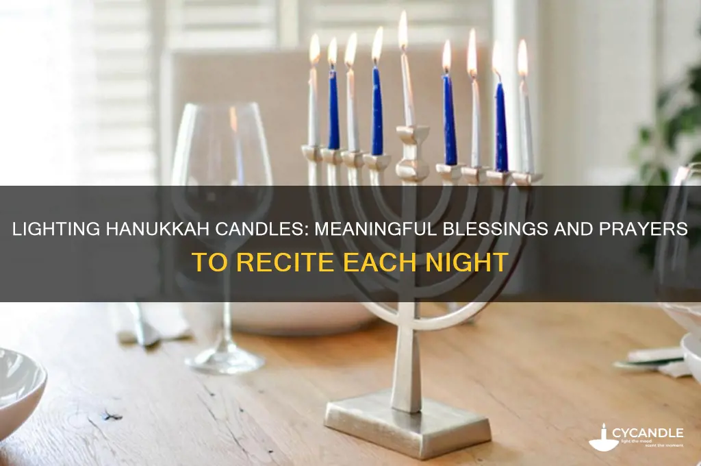 what to say when lighting hanukkah candle
