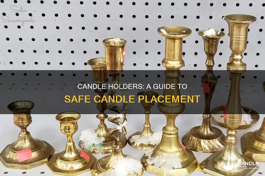 what to sit candle on