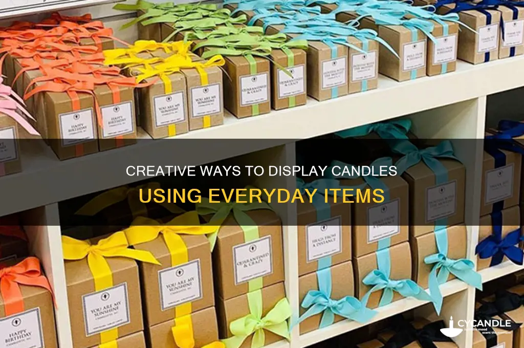 what to stick round candles in to look decorative
