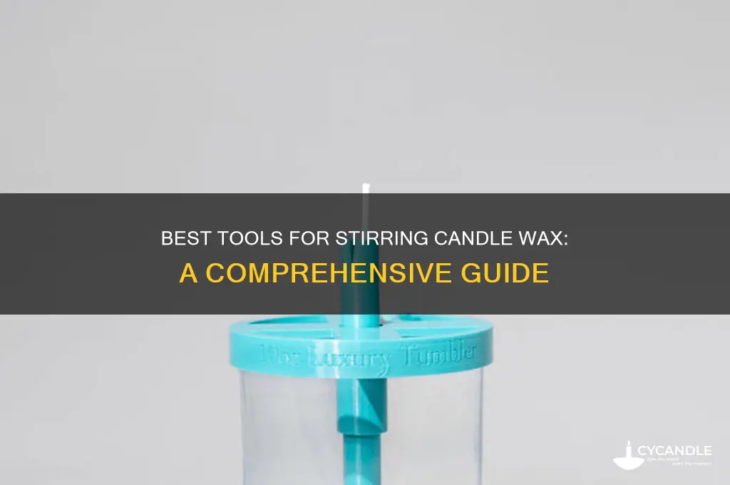 what to stir candle wax with