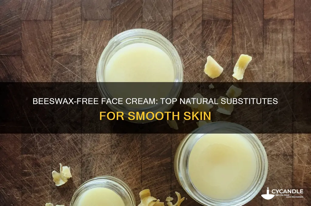 what to substitute with beeswax in face cream