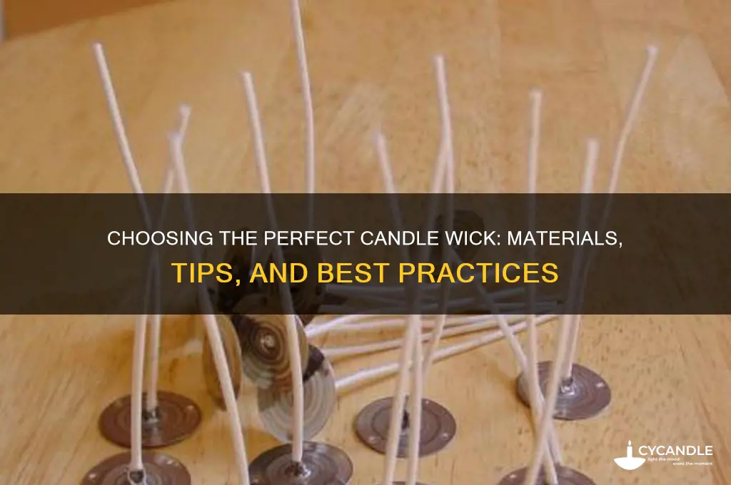 what to use as a candle wick