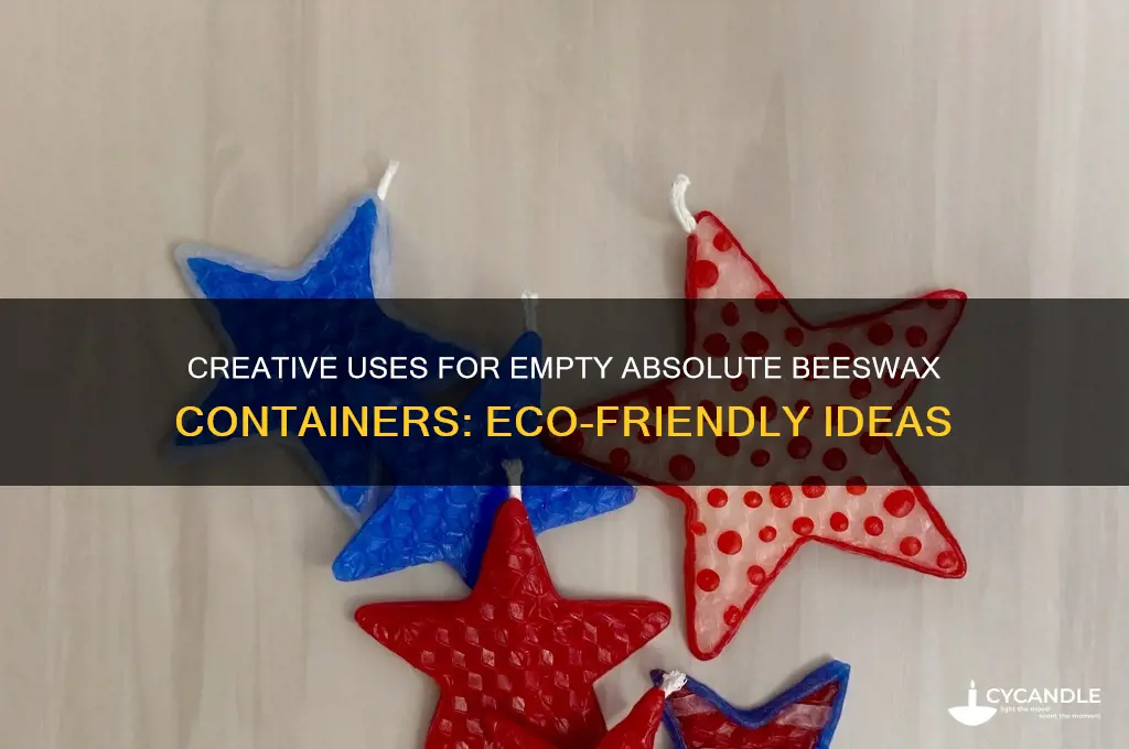 what to use empty absolute beeswax for