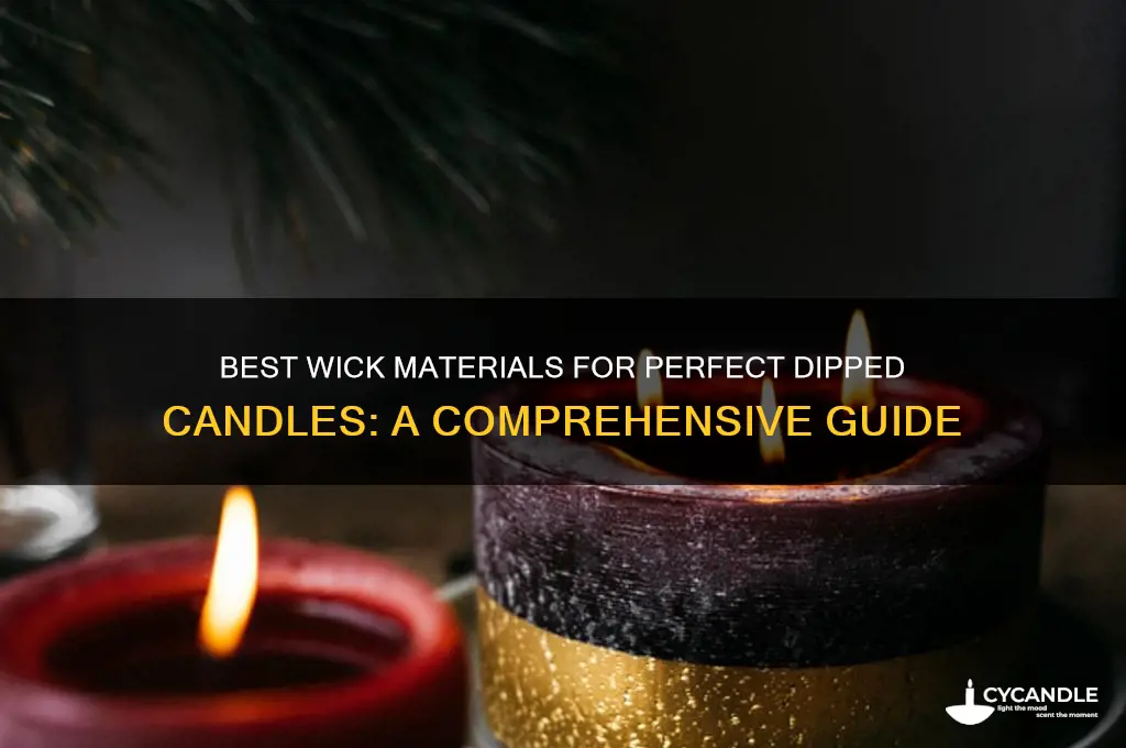 what to use for candle wick for dipped candle