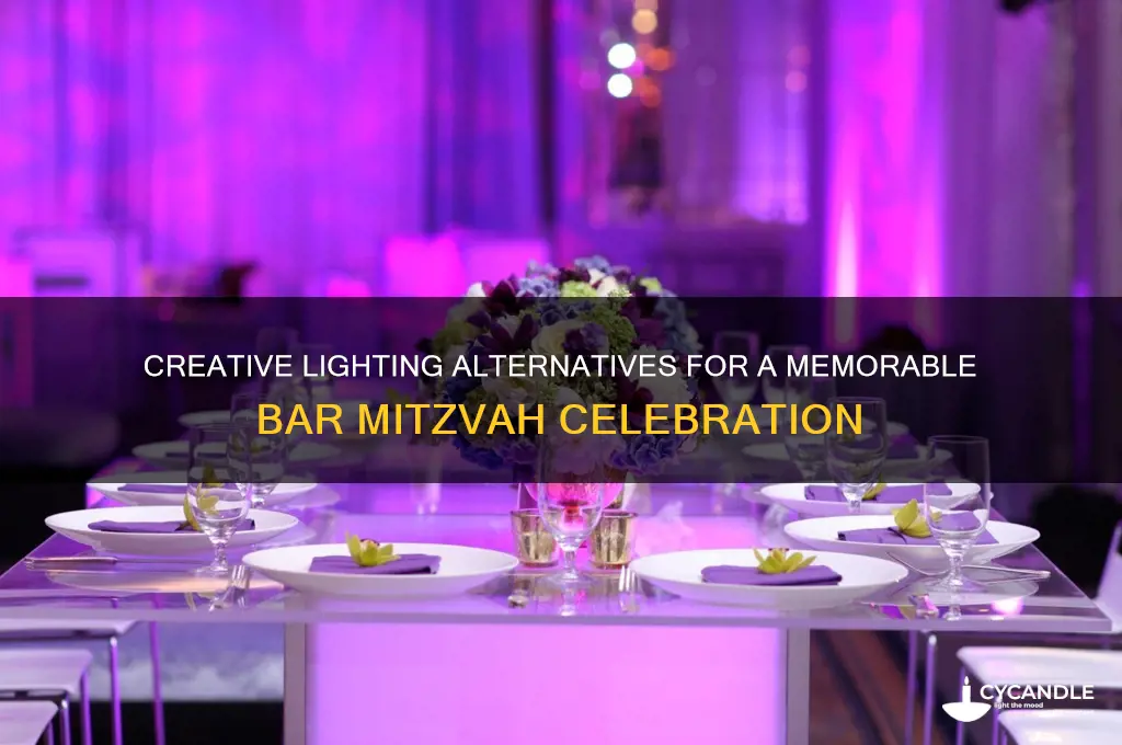 what to use instead of candles bar mitzvah