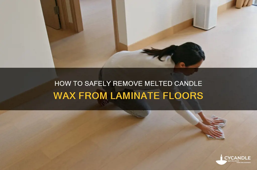 what to use melted candle wax from a laminate floor