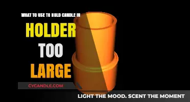 Perfect Fit: Creative Solutions for Securing Candles in Oversized Holders