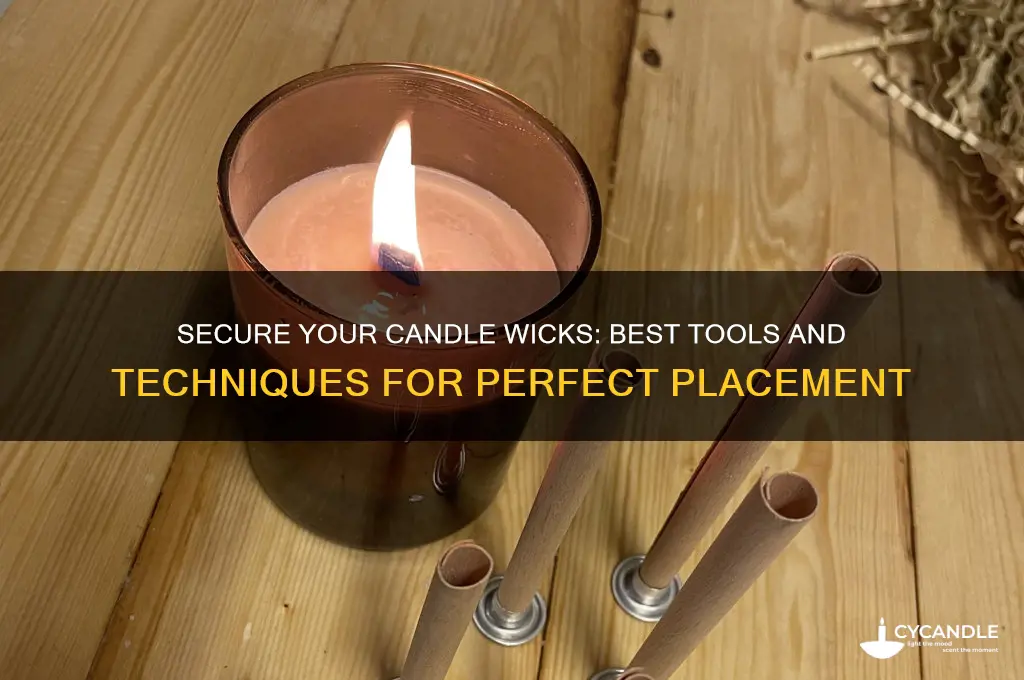 what to use to hold candle wicks in place