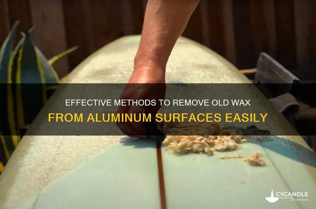 what to use to remove old wax on alumin