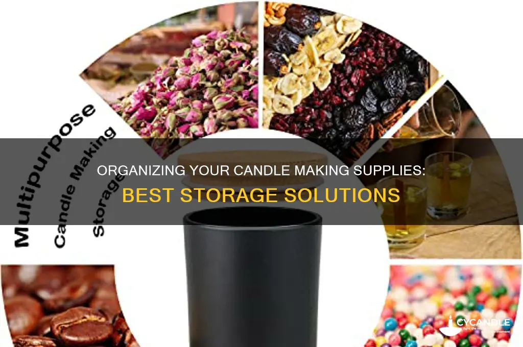 what to use to store candle making supplies