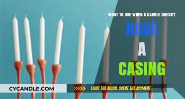 Creative Alternatives to Hold Candles Without a Casing
