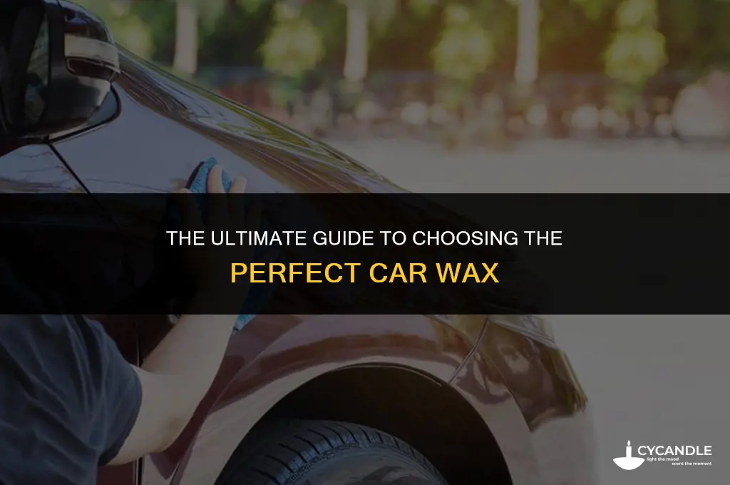 what to wax car with