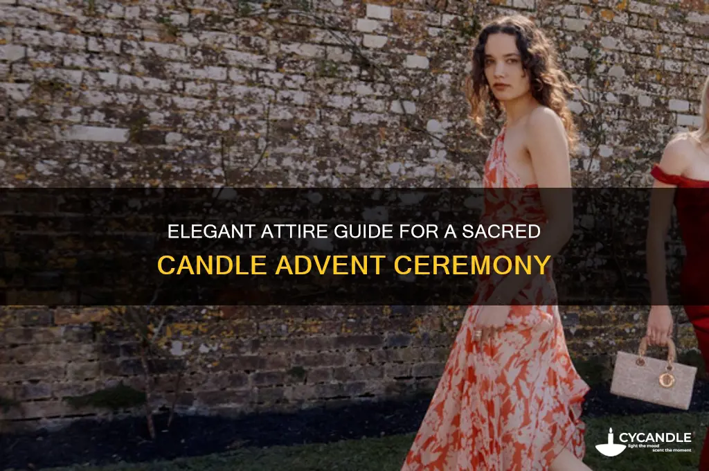 what to wear for candle advent ceremony