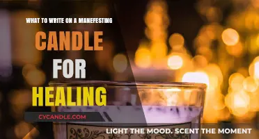 Healing Light: Manifesting Candles for Self-Care and Wellness