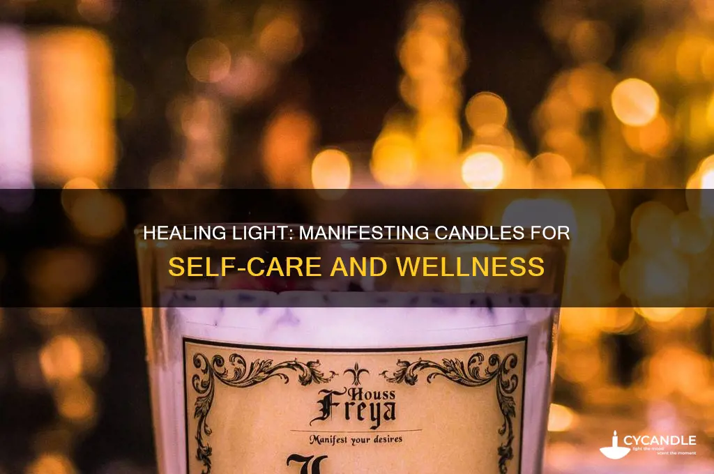 what to write on a manefesting candle for healing