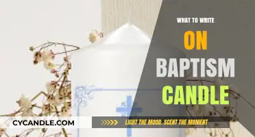 Baptism Candle: A Personalized Message of Faith