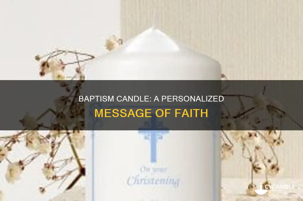 what to write on baptism candle