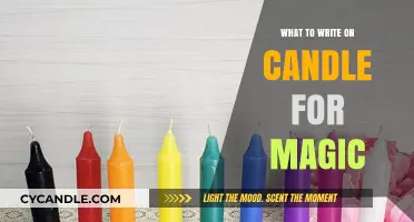 Candle Magic: Write Your Intentions for Powerful Spells